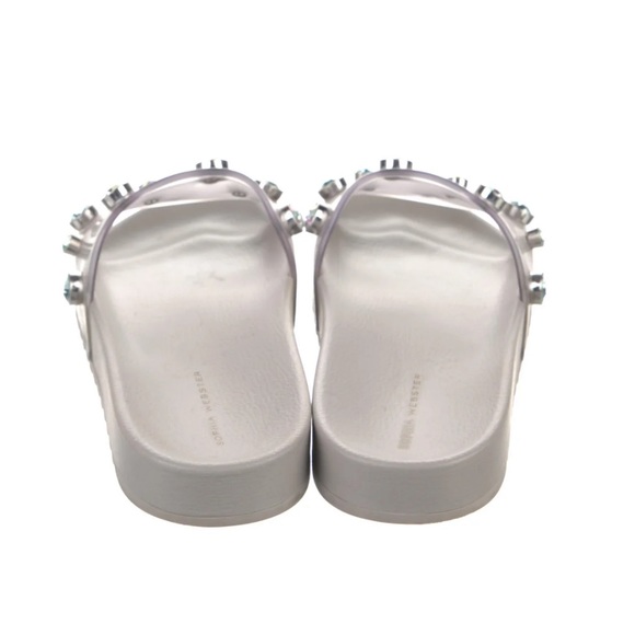 Clear strap crystal pool slide sandal by Sophia Webster - Picture 2 of 5